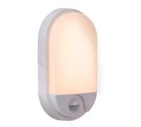 Applique extérieure blanche LED 10W détecteur mouvement Lucide