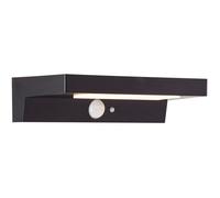 Brilliant Applique solaire extérieure Barker G40415/06 – LED 3 W, détecteur de mouvement – Noir