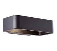 Brilliant Applique murale extérieure GOLDA LED 7W 510 lm 3000K IP54 Noir métal/verre