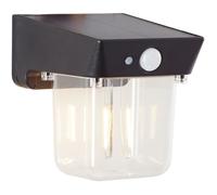 Applique extérieure - BRILLIANT - PARSON - LED et solaire - Détecteur de mouvement - Plastique - 3,7 W - Noir