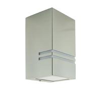 Applique extérieure carrée chrome mat GU10 35W IP54
