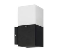Applique extérieure carrée noir/blanc E27 15W IP44 GRYF Struhm