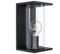 Applique extérieure CASCINETTA IP54 E27 1X40W en acier galvanisé noir 165x0x280mm