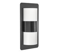 Applique extérieure CISTIERNA IP44 E27 2X10W en acier galvanisé gris anthracite 180x0x350mm