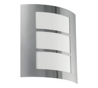 Applique extérieure CITY IP44 E27 1X60W en acier inoxydable 235x0x260mm