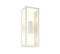 Applique extérieure classique blanche double lanterne 2xE27 10W GARONNE