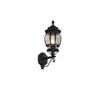 Applique extérieure classique E27 60W noire Trio ELVO