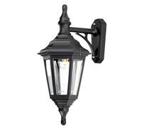 Applique extérieure classique noire E27 60W Kinsale