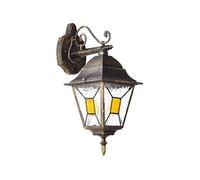 Janel Applique Extérieure Descendante. Noir Dore. E27 Max 60w. Ampoule Non Incluse Noir