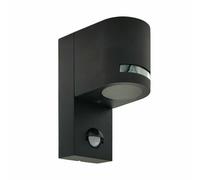 Applique murale avec détecteur de mouvement PIR VIRA EDO 1 GU10 noir IP44 EDO Garden Line