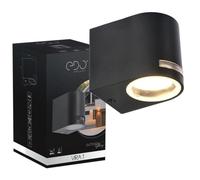 Applique extérieure étanche IP54 VIRA 1 GU10 Noir EDO Garden Line - LED - Aluminium - 230V