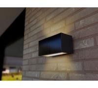 Applique extérieure hybride solaire ou secteur LED intégrée 9W INKA Lutec