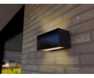 Applique extérieure hybride solaire ou secteur LED intégrée 9W INKA Lutec