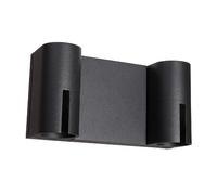 Applique extérieure Italux Rovigo noire LED 16W IP54
