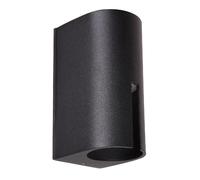 Applique extérieure Italux Rovigo noire LED 8W 3000K
