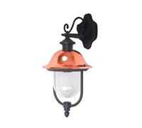 Applique extérieure lanterne bas V-TAC E27 noir IP44