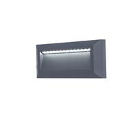 Lutec Applique murale Helena – LED intégrée 10W 400 lm 4000K IP54 anthracite Classe I