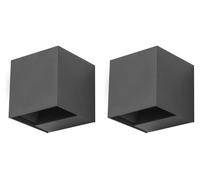Applique extérieure LED C4 Rex - 6,6 W, lumière blanche neutre, 350 lm, indice de protection IP54, couleur grise