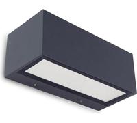 Applique extérieure LED LUTEC 1 flamme fonte d'aluminium