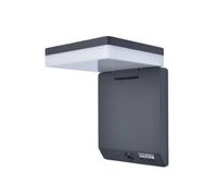 Applique extérieure LED solaire 8W détecteur MOZE Lutec noir