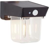 Applique Extérieure LED Solaire Détecteur de Mouvement, BRILLIANT PARSON, Plastique Noir 3,7W 2700K