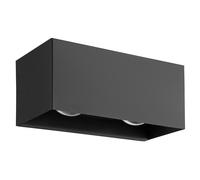 Applique extérieure LESMO IP44 LED 4X2,8W en fonte d'aluminium noir 240x0x105mm