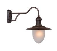 Applique extérieure Lucide Aruba E27 24W IP44 brun/blanc