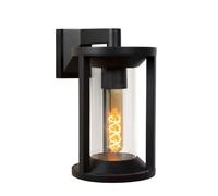Applique extérieure Lucide Cadix E27 60W noire IP65
