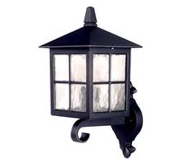Applique extérieure lumineuse ALU verre moulé sous pression H 38,5 cm lampe de jardin lanterne IP44