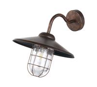 Applique extérieure MELGOA IP44 E27 1X60W en acier galvanisé cuivré antique 300x0x250mm