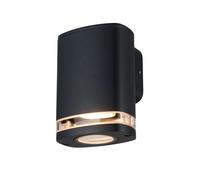 Applique extérieure moderne noire 14cm GU10 IP54 Kanlux