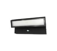 Applique extérieure moderne orientable noire PIR LED 27W