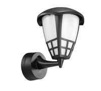 Applique extérieure murale pour ampoule E27 LED 60W 806 lm couleur noire