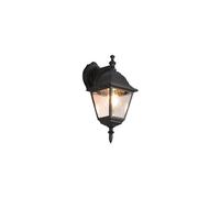 Applique extérieure noire classique E27 60W Livenza Trio