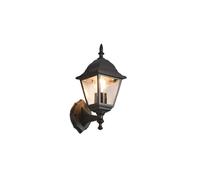 Applique extérieure noire classique E27 Trio Livenza