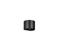 Applique extérieure noire demi-ronde LED 1W avec détecteur de mouvement, éclairage haut/bas