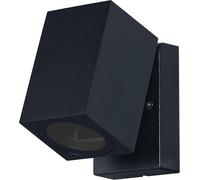 Osram Applique d'extérieur ENDURA Classic Cube ADJ WALL, noire, culot GU10 (max 35W), peut être équipée d'une lampe normale ou intelligente, tête orientable, protection IP44