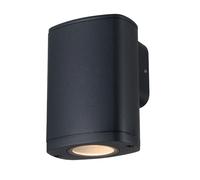 Applique extérieure ovale noire GU10 10W IP54 Kanlux