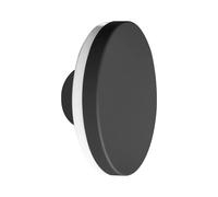 Applique extérieure plate ronde LED 12W noir/blanc Viano