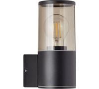 Applique Extérieure SERGIORO, Aluminium/Plastique Noir Depoli, E27 20W, IP44, H.20,2cm