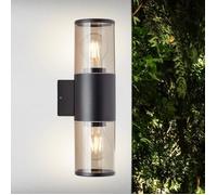 Applique Murale Extérieure Brilliant Sergioro Noire 20 W