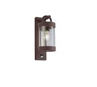 Applique extérieure suspendue rustique cuivre lanterne PIR E27 CUSTYRA Trio