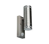 Applique extérieure V-TAC 2xGU10 détecteur IP44 inox