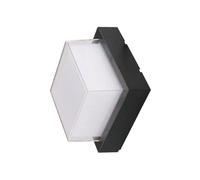 Applique extérieure V-TAC 7W noire carrée IP65 3000K 700lm