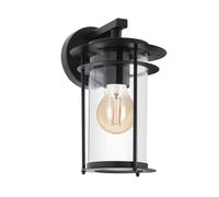 Applique extérieure VALDEO IP44 E27 1X60W en acier galvanisé noir 165x0x275mm