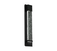 Applique extérieure VILLAGRAZIA IP44 LED 2X3,3W en aluminium noir 120x0x400mm