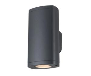 Applique extérieure ZEVI ovale gris 2xGU10 10W IP54
