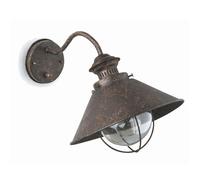 Faro 71110, éclairage mural pour l'extérieur, couleur rouille, métal, IP23, I, E27