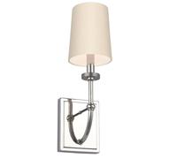 Applique Felixstowe chrome abat-jour crème G9 3W IP44