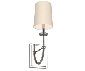 Applique Felixstowe chrome abat-jour crème G9 3W IP44
